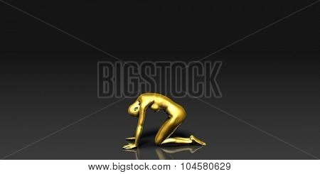 Yoga Pose, the Downward Facing Frog Basic Poses Guide