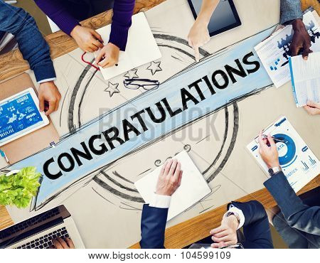 Congratulations Acheivement Celebration Admiration Concept