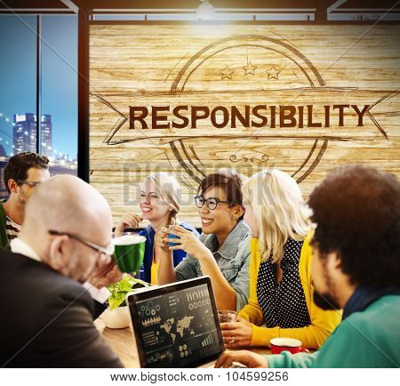 Responsibility Reliability Trust Liability Trustworthy Concept
