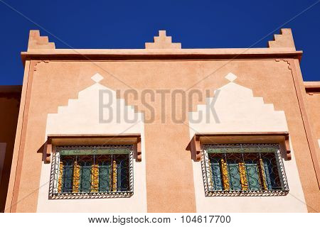Window In Morocco Africa And Old Construction Wal