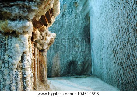 Underground Gallery In A Salt Mine