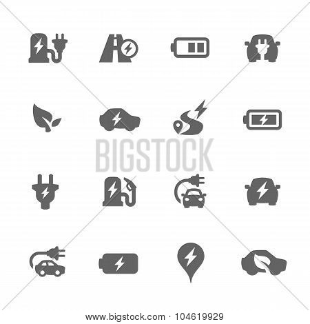 Electrocar Icons