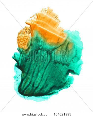 Abstract orange and green background.