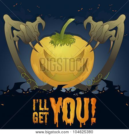 A_hunting_pumpkin - illustration