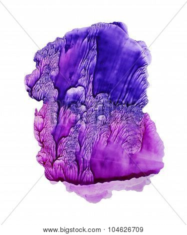 Abstract watercolor shape for your design. Colorful watercolor background.