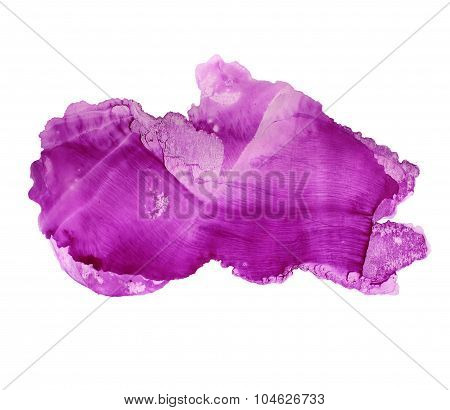 Abstract lilac watercolor background. Ink illustration.