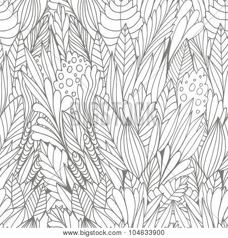 Seamless leaf pattern.