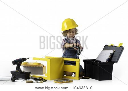 Little utility worker
