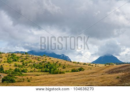 Inner Istra, Mediterranean landscape at autumn time 
