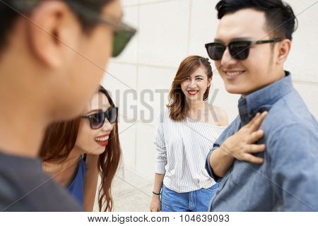 Teenagers in the street