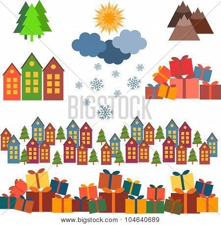 Christmas Set Of Vector Images