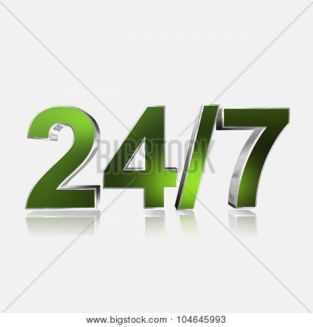 3D Text 24/7