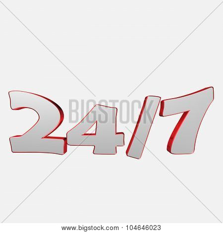 3D Text 24/7