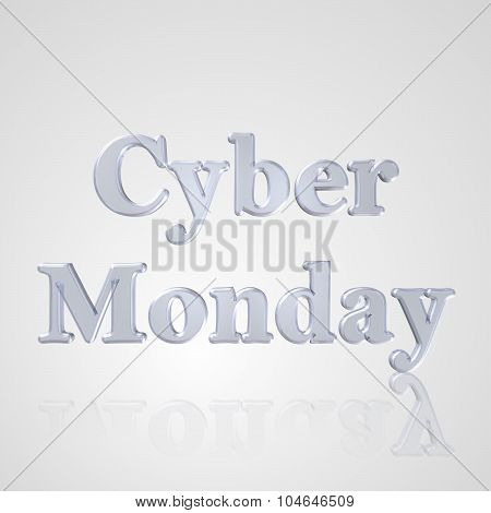 3D Text Cyber Monday