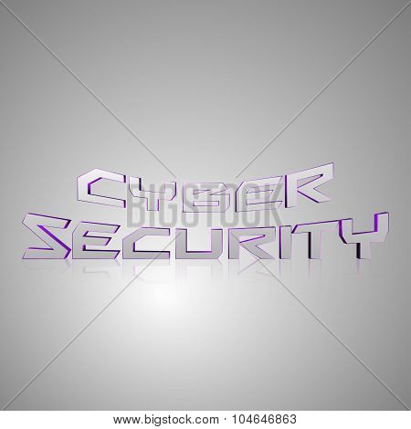 3D Text Cyber Security