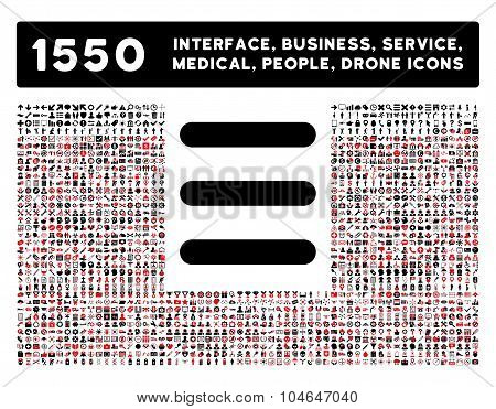 Menu Icon and More Interface, Business, Tools, People, Medical, Awards Flat Vector Icons