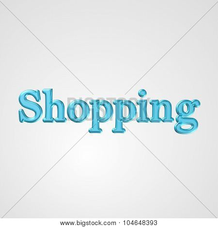 3D Text Shopping