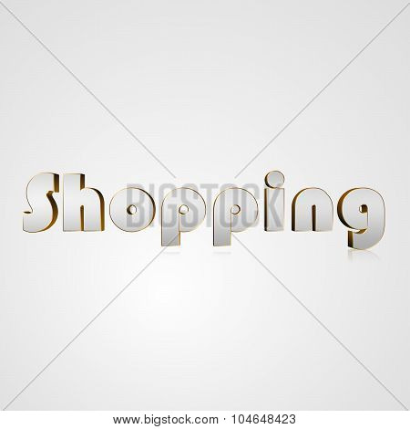 3D Text Shopping