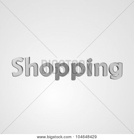 3D Text Shopping