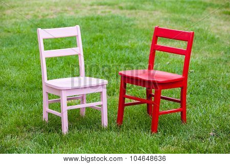 Classic Refinished School Chairs