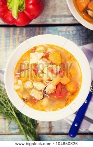 Soup With Mussels