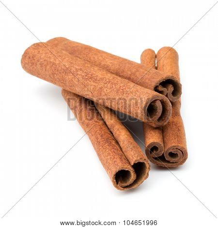 cinnamon stick spice isolated on white background closeup
