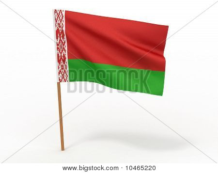 Flag af Hviderusland. 3D