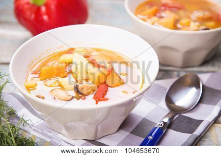 Soup With Mussels