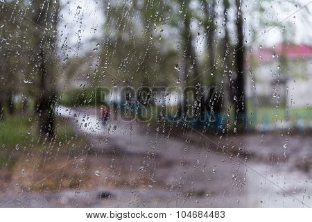Rain Through Window
