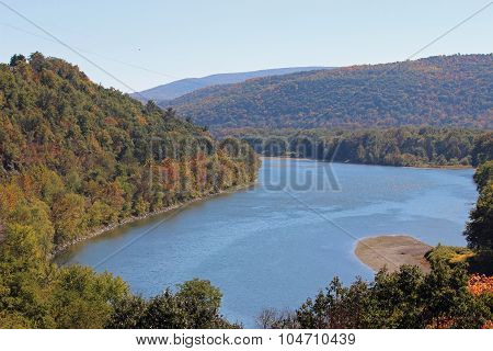 Susquehanna river fall view