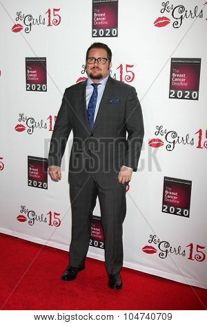LOS ANGELES - OCT 11:  Chaz Bono at the Les Girls 15 at the Avalon Hollywood on October 11, 2015 in Los Angeles, CA