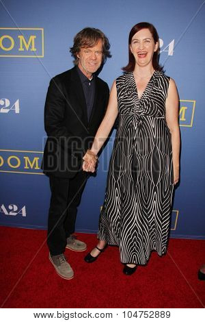 LOS ANGELES - OCT 13:  William H Macy, Emma Donoghue at the 
