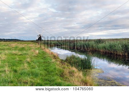 Dusk At Herringfleet Windmill