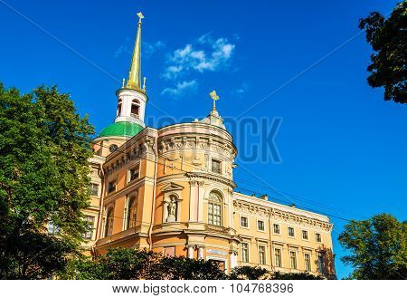 Saint Michael Castle In Saint Petersburg - Russia