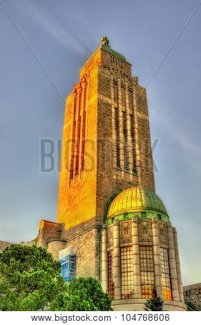 Bell Tower Of Kallio Church In Helsinki - Finland