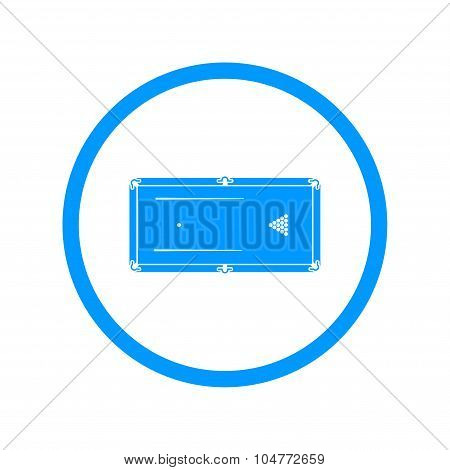 Pool Or Billiards Table Symbol