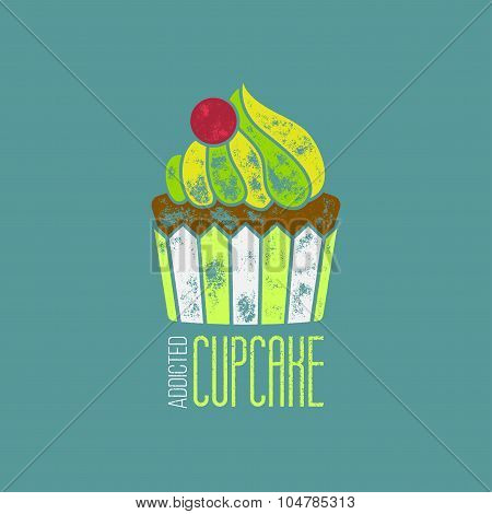 Cupcake Addicted Vector T-shirt Design