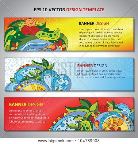 Abstract vector decorative waves ornamental backgrounds. Series of image Template frame design for c
