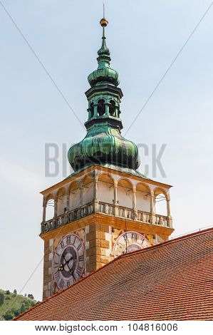 Colorful Tower Of Mikulov Castle -  Czech Republic