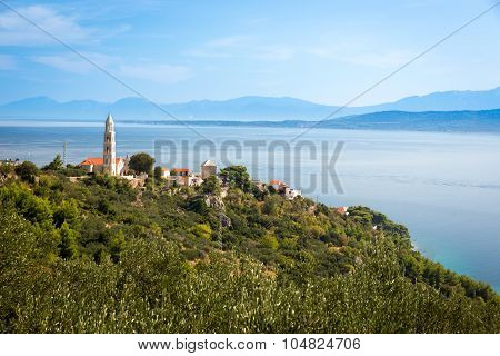 Medieval Village At Adriatic Coast, Croatia