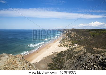 Beautiful View To The Castelejo Beach In Portugal