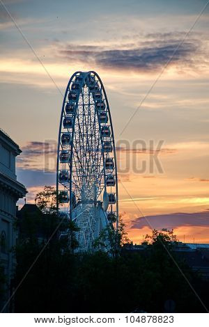 Budapest, Hungary - December 19 : Budapest Eye At December 10, 2014 In Budapest, Hungary. Budapest E