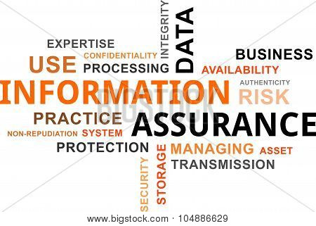 word cloud - information assurance