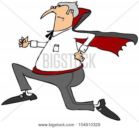 Vampire running scared