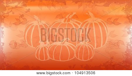 Retro autumn background