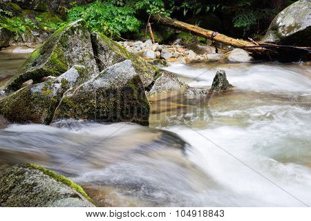 river flow at Tatra mountains