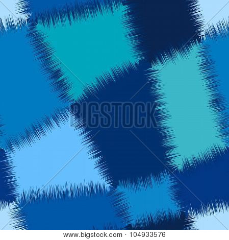 Seamless abstract geometric pattern in blue colours