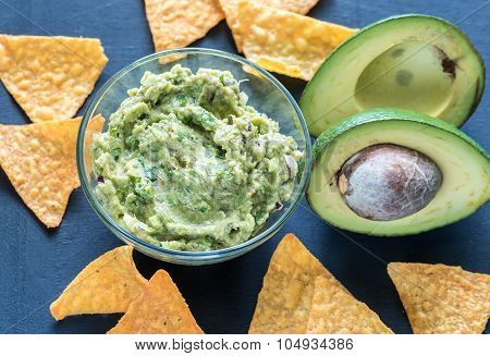 Guacamole With Tortilla Chips