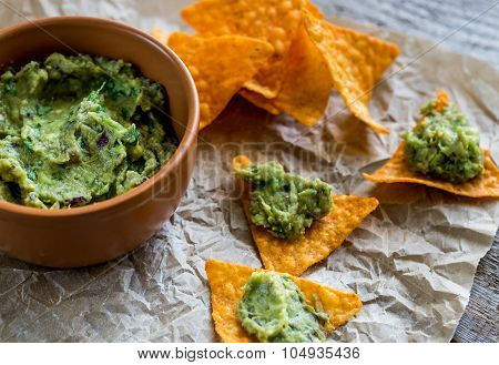 Guacamole With Tortilla Chips