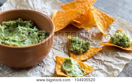 Guacamole With Tortilla Chips